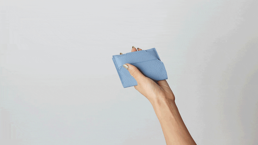 small wallet【シボ革ダークグレー】 | 4枚目