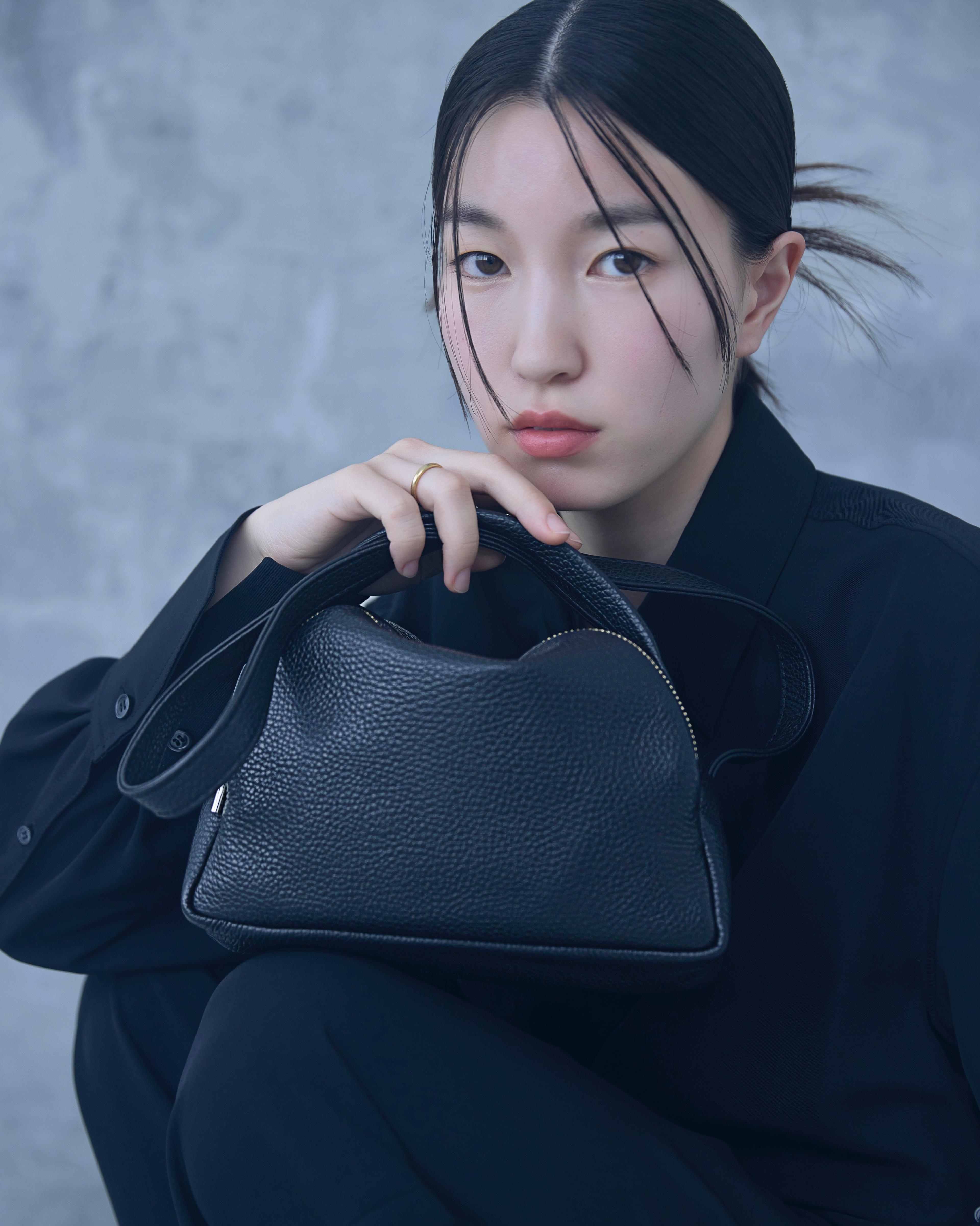 レザー半円ショルダー